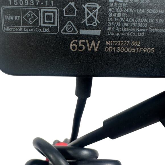 Microsoft Surface 1706 65W Charger 15V 4A Power Supply for Book Pro Go Laptop - Picture 6 of 7